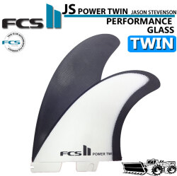[店内ポイント20倍中!!] fcs2 フィン エフシーエスツー フィン JS POWER TWIN PG ジェイソンスティーブンソン  パワーツイン パフォ－マンスグラス [XL] 2FIN ショートボード用 サーフボードフィン
