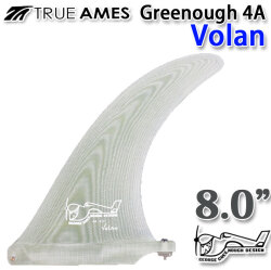 ロングボード用 センターフィン True Ames Fin トゥルーアムス フィン GEORGE GREENOUGH 4A 8.0インチ VOLAN ジョージグリノー 4A ボラン シングルフィン ボックスフィン