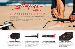 OCEAN&EARTH サーフィン リーシュコード SLIMLINE ONE-XT LIGHTWEIGHT COMP 6'6 ANKLE 足首用 6.6ft オーシャン＆アース ショートボード リーシュ