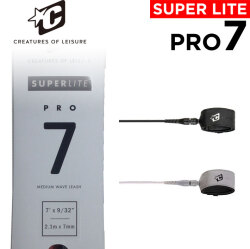 2024 サーフィン リーシュコード  CREATURES クリエイチャー SUPERLITE PRO 7 スーパーライト ファンボード プロリーシュ パワーコード 送料無料