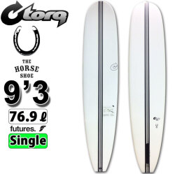 torq surfboard トルク サーフボード THE HORSESHOE 9'3 [White] ホースシュー ノーズライダー ロングボード SINGLE FIN [営業所留め送料無料]