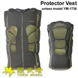 鎧武者 プロテクター ヨロイムシャ プロテクターベスト Protector Vest [YM-1736] 上半身 ノースリーブ スリーブレス ユニセックス XRD ORIGINAL シリーズ スノーボード スノボー YOROI MUSHA 単板滑雪護具