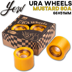 YOW SURFSKATE ウィール URA WHEEL MUSTARD 80A ヤウ サーフスケート 66mmｘ51mm ロングスケートボード スケート パーツ サーフィン スケボー