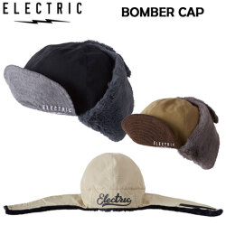 [メール便送料無料] 24-25 ELECTRIC エレクトリック BOMBER CAP 耳当て付き帽子 防寒帽子 帽子  イヤーカバー付き 防寒 あったか 防風 柔らかい 冬 釣り スキー 雪遊び 登山
