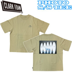 2024 CLARK FOAM クラークフォーム Tシャツ 半袖 PHOTO S/S TEE コットン サーフィン マリンスポーツ アウトドア ユニセックス メンズ レディース 日本正規品