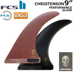 [店内ポイント20倍中!!] FCS2 FIN フィン ロングボード CHRISTENSON PG LONGBOARD FIN 9.0 [Blk/Red] エフシーエス2 クリステンソン パフォ－マンスグラス シングルフィン センターフィン サーフィン サーフボード [日本正規品]