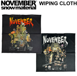 NOVEMBER ノベンバー スノーボード ワイピングクロス WIPING CLOTH ゴーグル サングラス クロス ゴーグル拭き 眼鏡拭き ハンドタオル 吸水 速乾 ノーベンバー