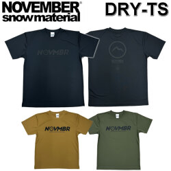 NOVEMBER Tシャツ ノベンバー スノーボード DRY-TS N6 N7 N8 ドライ 半袖 吸水速乾 UV アパレル ユニセックス