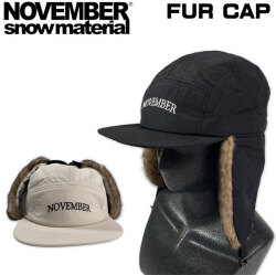 NOVEMBER ノベンバー FUR CAP スノーボード フライトキャップ ファーキャップ パイロットキャップ 帽子 ボア ファー 暖かい 防寒 防風 アウトドア キャンプ 釣り