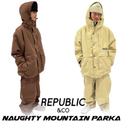[在庫限り] 24-25 REPUBLIC &CO リパブリック ウェア ジャケット NAUGHTY MOUNTAIN PARKA ノーティー マウンテンパーカー メンズ レディース スノーボードウェア スノーボード アウトドア キャンプ 釣り スケートボード