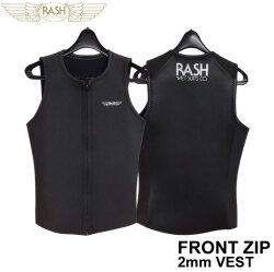 [4月末頃入荷] 数量限定生産！2026 RASH ラッシュ ウェットスーツ ベスト サーフィン フロントジップ BLKスキン 2mm メンズ FRONT ZIP VEST 春夏 メンズ ウエットスーツ 日本正規品