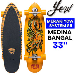 【特典付き！】YOW サーフスケート ヤウ MEDINA BANGAL 33インチ メディーナ バンガル [24] SURFSKATE コンプリート サーフィン スケートボード ロングスケートボード 陸トレ オフトレ MERAKI SYSTEM S5 GABRIEL MEDINA ガブリエウ・メジーナ 日本国内正規品