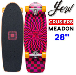 [訳アリ品]YOW サーフスケート サーフクルーザー ヤウ MEADOW PINK 28インチ メドウ [32] SURFCRUSIERS コンプリート クルーザー スケートボード 街乗り 移動 CRUISERS LEGASEE ARTISTE SERIES 日本国内正規品