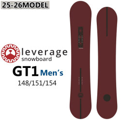 25-26 グラトリ スノーボード leverage レバレッジ GT1 ジーティーワン 148cm 151cm 154cm メンズ 弾き スピン ラントリ 2025 2026 板 オガサカ製 井口勝文 いぐっちゃん 日本正規品