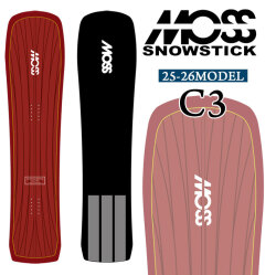 25-26 MOSS SNOWSTICK パウダーボード C3 モス スノースティック 140cm POWDER スノーボード スノボ 板 日本正規品