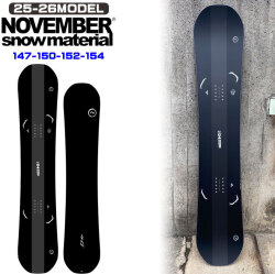25-26 ノベンバー スノーボード NOVEMBER D4 ディフォー D FOUR 147cm 150cm 152cm 154cm ノーベンバー グラトリ メンズ スノーボード 板 2025 2026 日本正規品