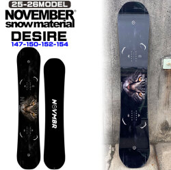 25-26 ノベンバー スノーボード NOVEMBER DESIRE デザイア 147cm 150cm 152cm 154cm ノーベンバー グラトリ パーク メンズ スノーボード 板 2025 2026 日本正規品