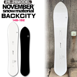 [予約商品] 25-26 ノベンバー パウダーボード NOVEMBER BACKCITY バックシティー 148cm 152cm ノーベンバー パウダー レディース ユニセックス スノーボード パウダー 板 2025 2026 日本正規品