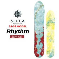 [予約商品] 25-26 Secca スノーボード セッカ Rhythm リズム Jam Tail 152cm 佐々木陽子プロデュース パウダー レディース スノボ 板 2025 2026 日本正規品