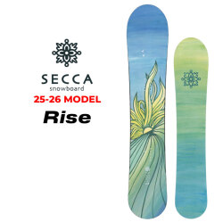 [予約商品] 25-26 Secca スノーボード セッカ Rise ライズ 144cm 148cm 152cm 佐々木陽子プロデュース パウダー レディース スノボ 板 2025 2026 日本正規品