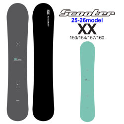 25-26 スクーター SCOOTER XX ダブルエックス 150cm 154cm 157cm 160cm 飯村 ゆかり スノーボード カービング スノボ 板 日本正規品 2025 2026