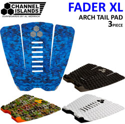2025 サーフィン デッキパッド チャンネルアイランド  FADER XL ARCH TAIL PAD フェダー アーチ パッド ワイド Channel Islands 3ピース サーフトラクション