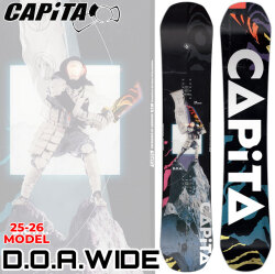 [早期予約] 25-26 CAPITA スノーボード キャピタ DOA WIDE ディーオーエー ワイド オールラウンド パーク パウダー スノボ 板 2025 2026 日本正規品