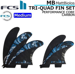 FCS2 FIN エフシーエス2フィン ショートボード用 Matt Biolos' MB Performance Core carbon TRI-QUAD [MEDIUM] MAYHEM メイヘム LOST ロスト マットバイオロス  5FIN スラスター フィン サーフボード