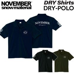 NOVEMBER Tシャツ ノベンバー スノーボード DRY-POLO N15 N16 N17 ドライ 半袖 ポロシャツ 吸水速乾 UV アパレル ユニセックス
