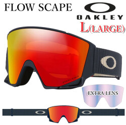 25-26 ゴーグル OAKLEY オークリー FLOW SCAPE L GOGGLE oo7145A-17 フロー エスケープ エル ASIAN FIT アジアンフィット ラージフィット スノーゴーグル スノボー スキー 日本正規品 2025 2026