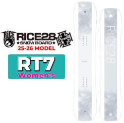 25-26 RICE28 スノーボード ライス 28 RT7 アールティー セブン レディース 139cm 142cm 145cm オールラウンド ラントリ グラトリ オガサカ製 井口勝文 いぐっちゃん スノボ 板 2025 2026 日本正規品