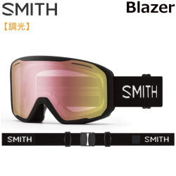 [予約商品] 25-26 SMITH ゴーグル スミス Blazer ブレイザー Black 調光レンズ アジアンフィット スノーボード 2025 2026 日本正規品 [010276110]