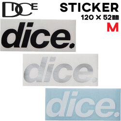 DICE STICKER ダイス dice ダイカット ロゴ  Mサイズ [14] [15] [16] カッティング ステッカー シール デカール 転写 スノーボード スノボー アクセサリー
