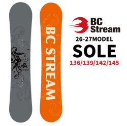 [予約商品] 26-27 ビーシーストリーム BC Stream SNOWBOARDS  スノーボード SOLEIL ソレイユ 136cm 139cm 142cm 145cm レディース キャンバー オールラウンドボード スノボ 板 SNOW BOARDS 2026 2027
