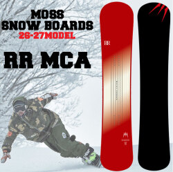 [予約商品] 26-27 MOSS スノーボード REVOLVER RR MCA リボルバー ダブルアール エムシーエー モススノーボード 148cm 152cm 156cm 161cm 157W 162W テクニカルボード カービング セミハンマーヘッド スノボ 板 日本正規品