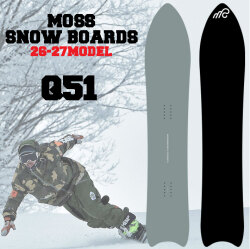 [予約商品] 26-27 MOSS スノーボード Q51 キュウゴーイチ Qシリーズ 151cm モススノーボード パウダーボード スノボ スノボ 板 2026 2027 日本正規品