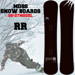 [予約商品] 26-27 MOSS モス REVOLVER RR リボルバー ダブルアール スノーボード 135cm 140cm メタル テクニカルボード カービング セミハンマーヘッド スノボ キッズ ジュニア 板 日本正規品