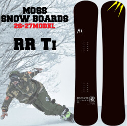 [予約商品] 26-27 MOSS モス REVOLVER RR Ti リボルバー ダブルアール ティーアイ スノーボード 135cm 140cm メタル テクニカルボード カービング セミハンマーヘッド スノボ キッズ ジュニア 板 日本正規品