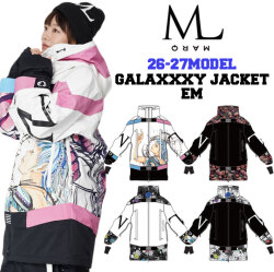 [予約商品] [予約商品] 26-27 MARQLEEN GALAXXXY JACKET EM MQ07000EM マークリーン スノーボードウェア ギャラクシー ジャケット イーエム ユニセックス [125／703／001／991]