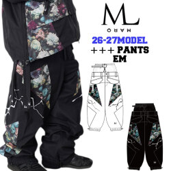 [予約商品] 26-27 MARQLEEN +++ PANTS EM MQ07503EM マークリーン スノーボードウェア パンツ ユニセックス [003／993]
