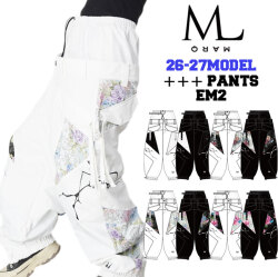 [予約商品] 26-27 MARQLEEN +++ PANTS EM2 MQ07503EM2 マークリーン スノーボードウェア パンツ ユニセックス [001／991／005／995／006／996／007／997]