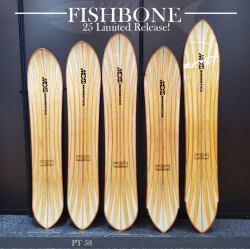 [即出荷] 26-27 MOSS SNOWSTICK モス スノースティック アーリーモデル FISHBONE PT58 158cm POWDER パウダーボード スノーボード スノボ 板 2026 2027