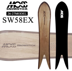 [予約商品] 26-27 MOSS SNOWSTICK EXシリーズ SW58 EX モス スノースティック 158cm POWDER パウダーボード 送料無料 スノーボード スノボ 板 日本正規品