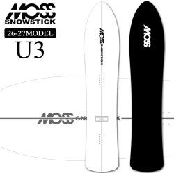 [予約商品] 26-27 モス スノースティック MOSS SNOWSTICK U3 144cm ユースリー POWDER パウダーボード 送料無料 スノーボード スノボ 板 2026 2027 日本正規品