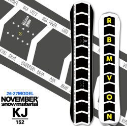 [予約商品] 26-27 NOVEMBER ノベンバー スノーボード SNOWBOARD KJ ケージェー 152cm DOGGY シグネチャー WOW ノーベンバー 板 2026 2027 日本正規品