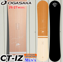 [予約商品] 26-27 OGASAKA スノーボード オガサカ CT-IZ シーティ アイゼット メンズ 152cm 154cm 156cm 158cm 161cm フリースタイル オールラウンド カービング スノボ 板 2026 2027 日本正規品