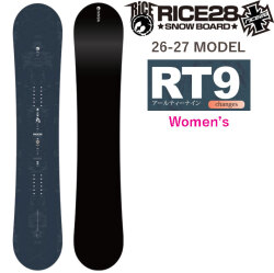 [予約商品] 26-27 ライス 28 スノーボード RT9 アールティー ナイン RICE28 レディース 142cm 146cm オールラウンド カービング オガサカ製 井口勝文 いぐっちゃん スノボ 板 2026 2027 日本正規品