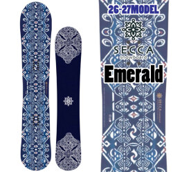 [予約商品] 26-27 セッカ スノーボード Secca Emerald エメラルド 154cm 佐々木陽子プロデュース パウダー レディース スノボ 板 2026 2027 日本正規品