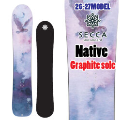 [予約商品] 26-27 セッカ スノーボード Secca Native Graphite Sole ネイティヴ グラファイトソール 147cm 150cm 153cm 佐々木陽子プロデュース パウダー レディース スノボ 板 2026 2027 日本正規品