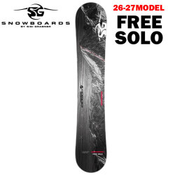[予約商品] 26-27 SG スノーボード エスジー SNOWBOARDS FREE SOLO 152cm 157cm 162cm 167cm  フリー ソロ  フリースタイル アルペンボード アルパイン 2026 2027 板 スノボ